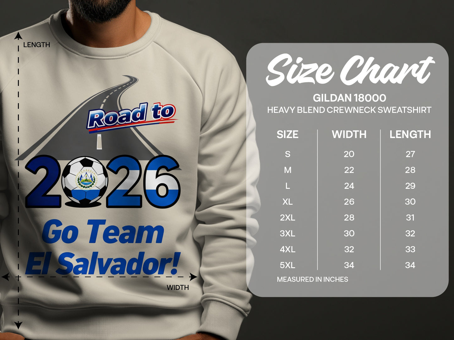 Road to 2026 Go Team El Salvador sweatshirt