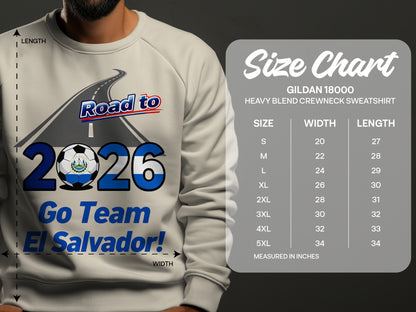 Road to 2026 Go Team El Salvador sweatshirt