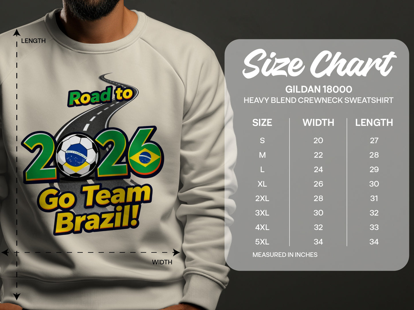 Road to 2026 Go Team Brazil! Sweatshirt