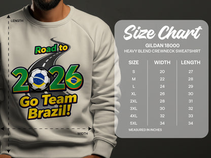 Road to 2026 Go Team Brazil! Sweatshirt