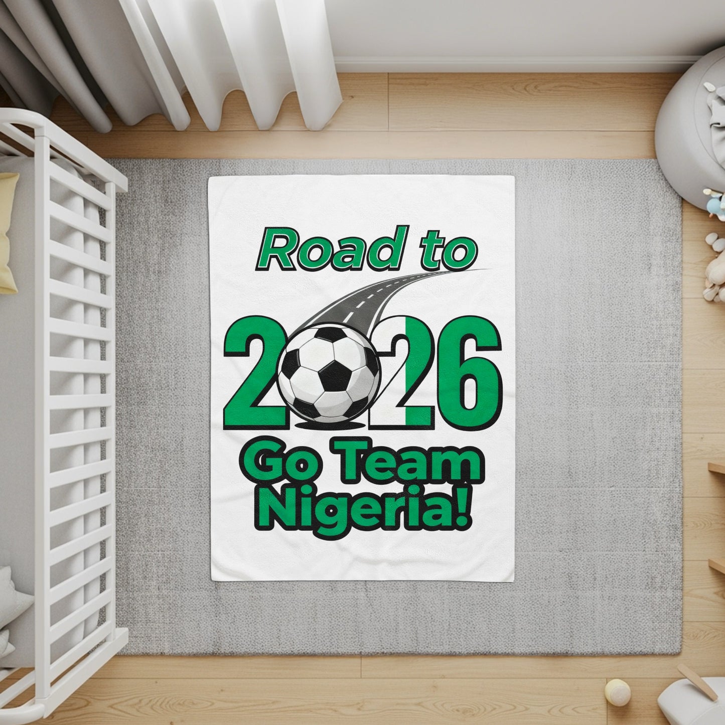 Road to 2026 Go Team Nigeria Soccer Themed Product