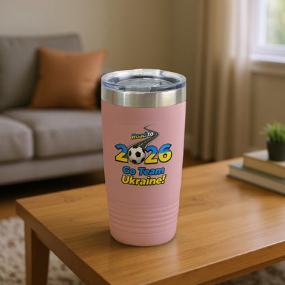 Road to 2026 Go Team Ukraine soccer tumbler