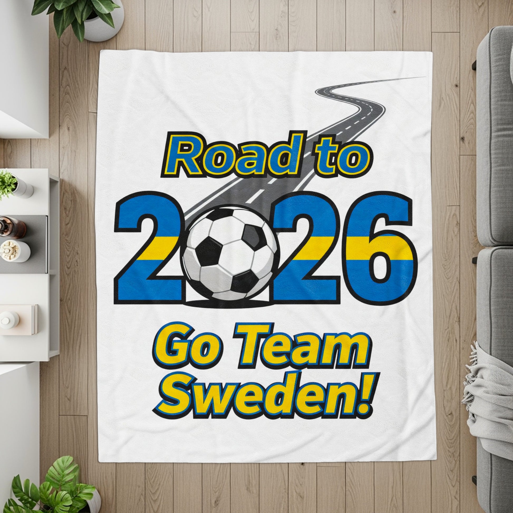 Road to 2026 Go Team Sweden blanket