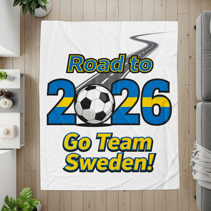 Road to 2026 Go Team Sweden blanket