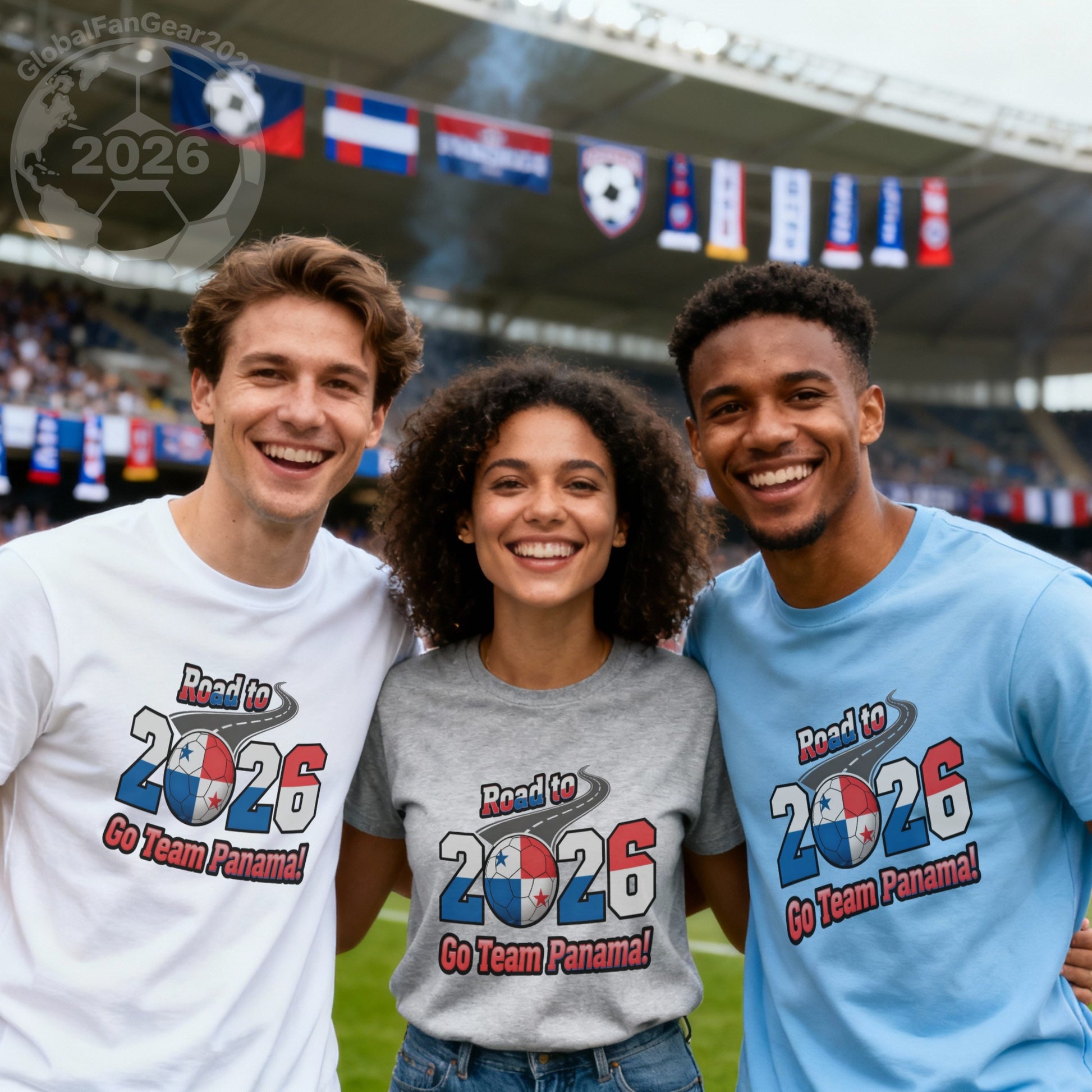 Road to 2026 Go Team Panama celebration t-shirt