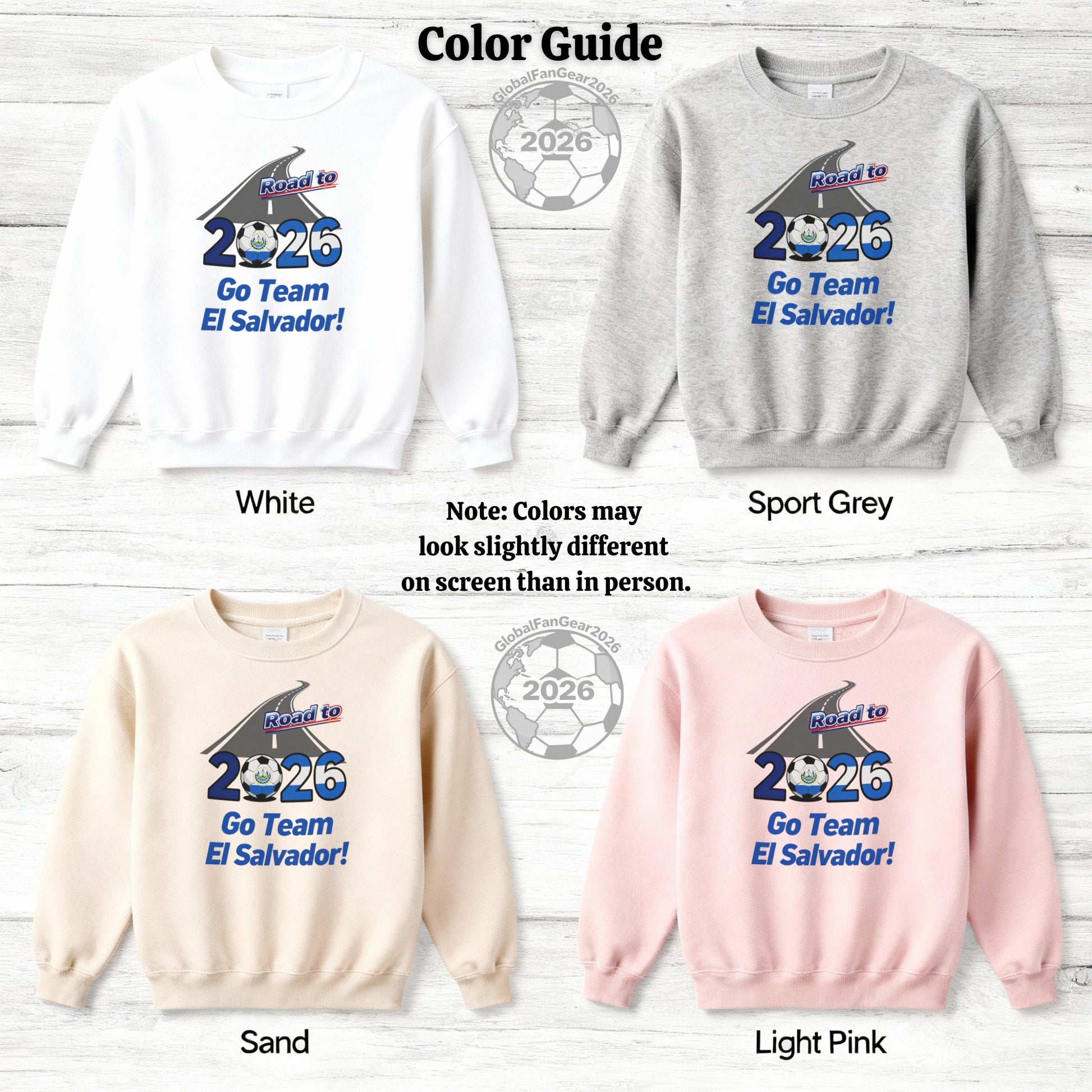 2026 Go Team El Salvador Colorful Sweatshirt