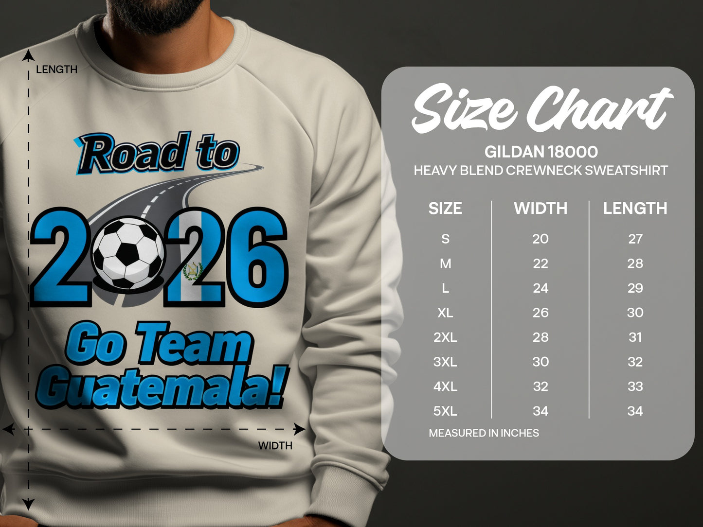 Road to 2026 Go Team Guatemala Crewneck Sweatshirt