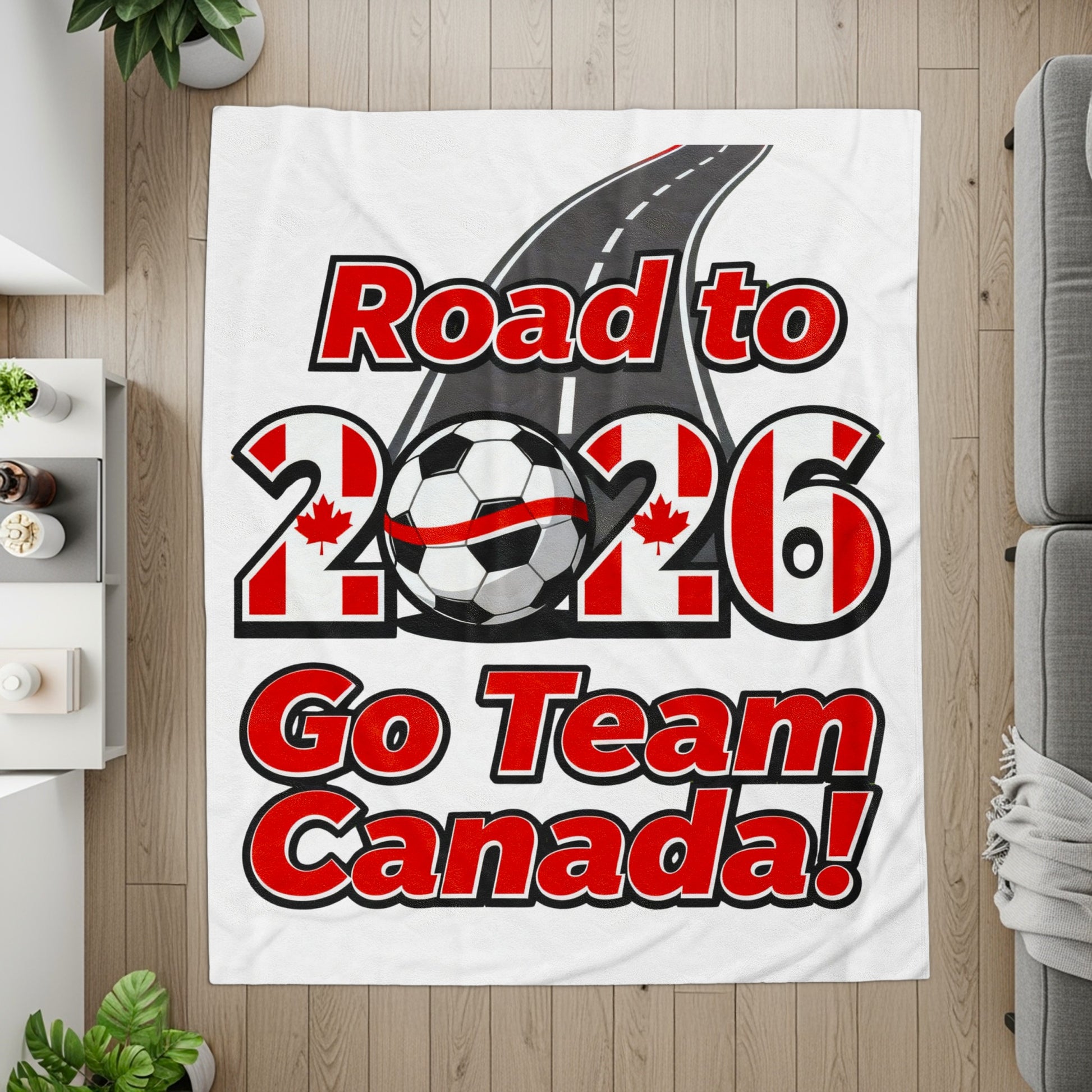 Road to 2026 Go Team Canada blanket