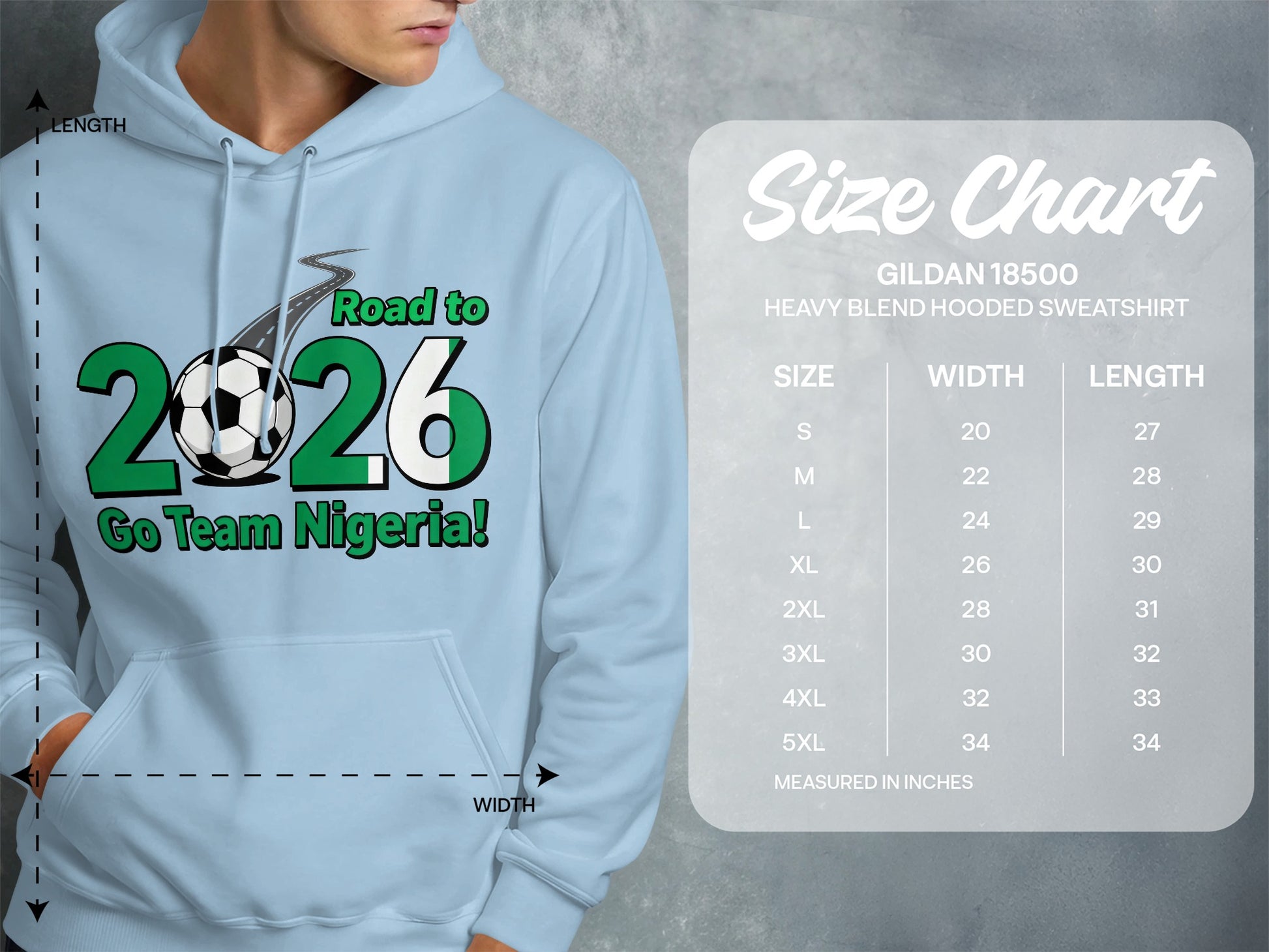 Road to 2026 Go Team Nigeria hoodie