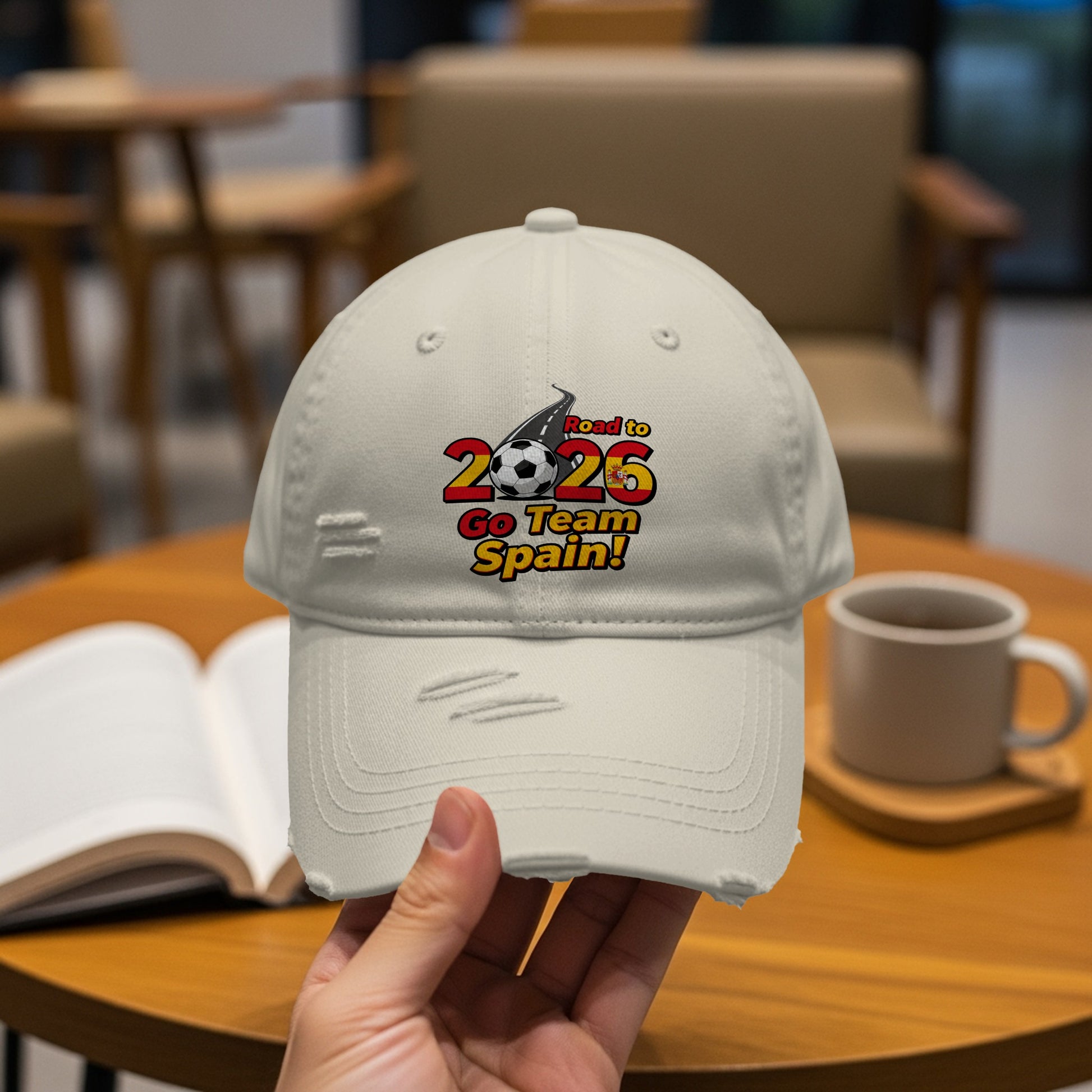 Road to 2026 Go Team Spain Distressed Hat