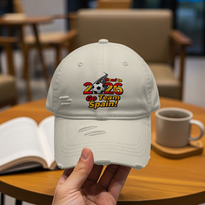 Road to 2026 Go Team Spain Distressed Hat
