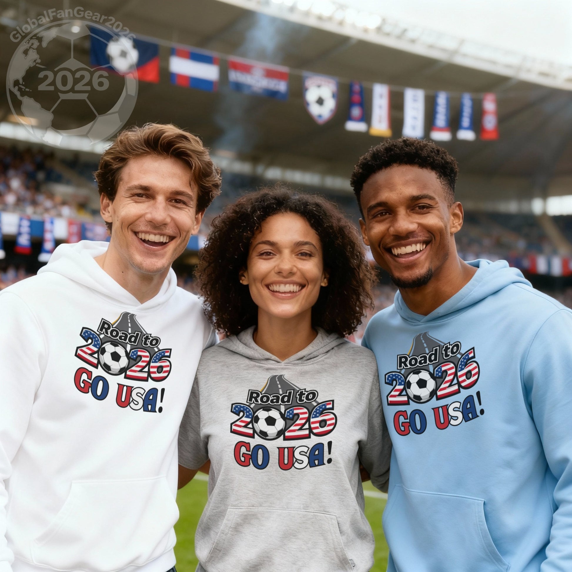 Road to 2026 Go USA Graphic Hoodie Product