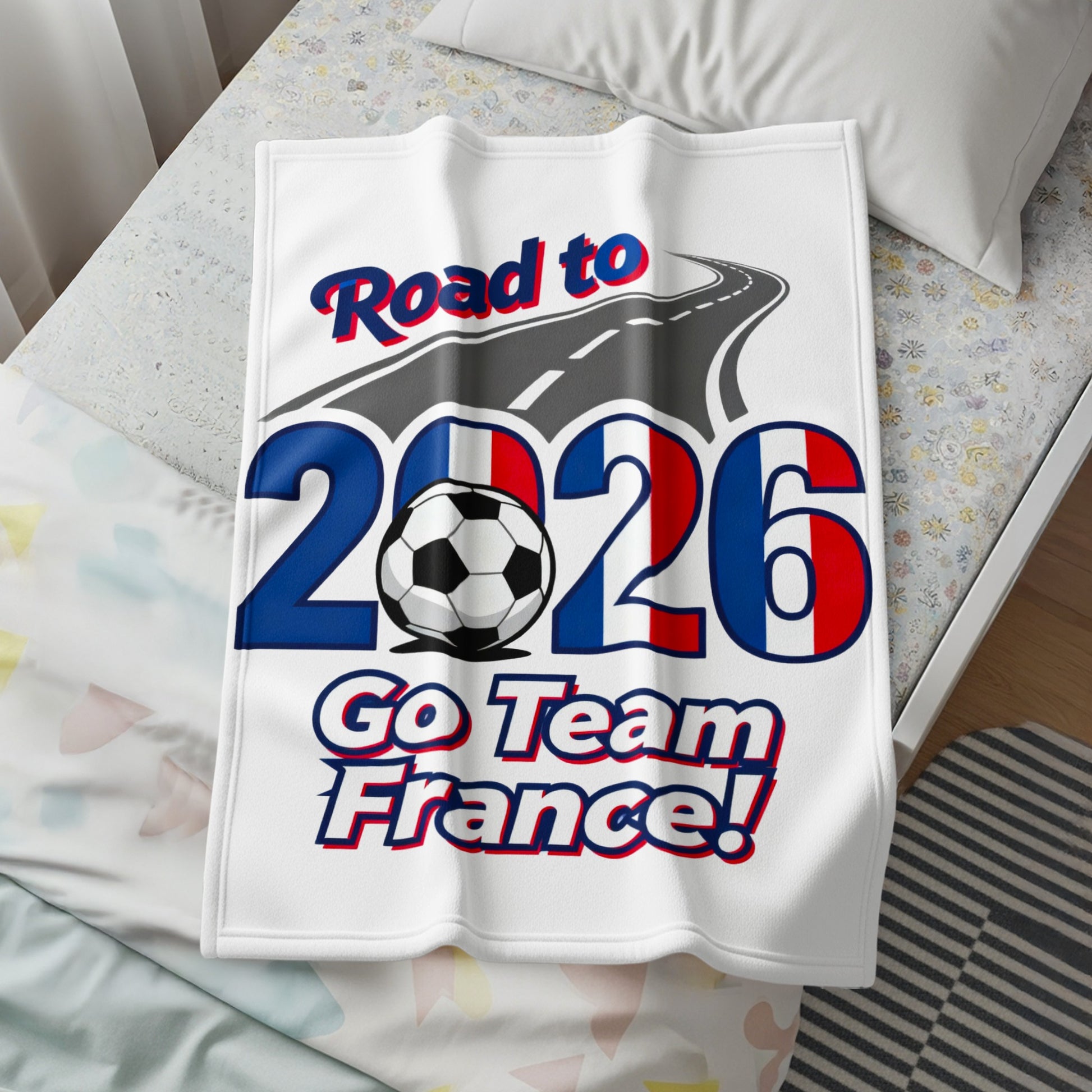 Road to 2026 Go Team France Throw Blanket