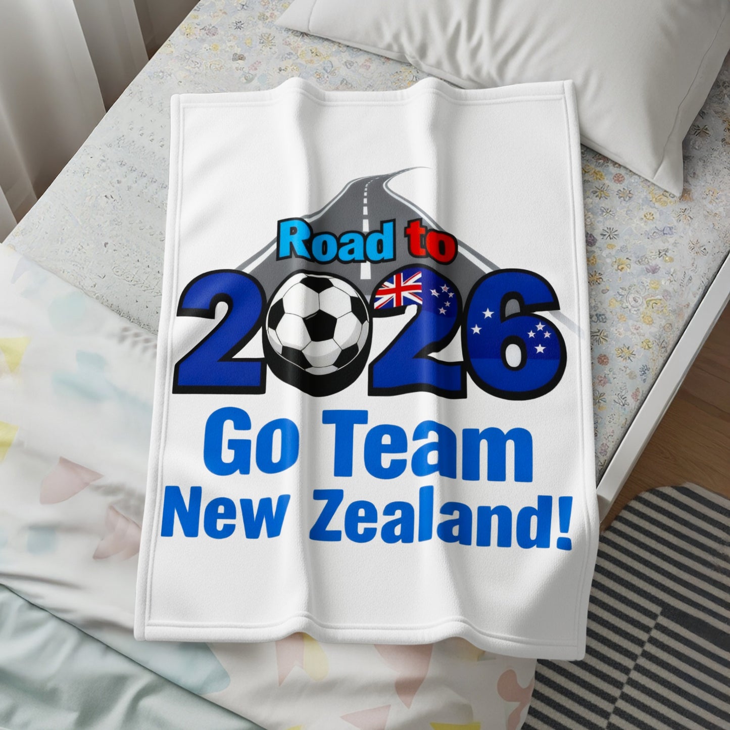 Road to 2026 Go Team New Zealand Throw Blanket