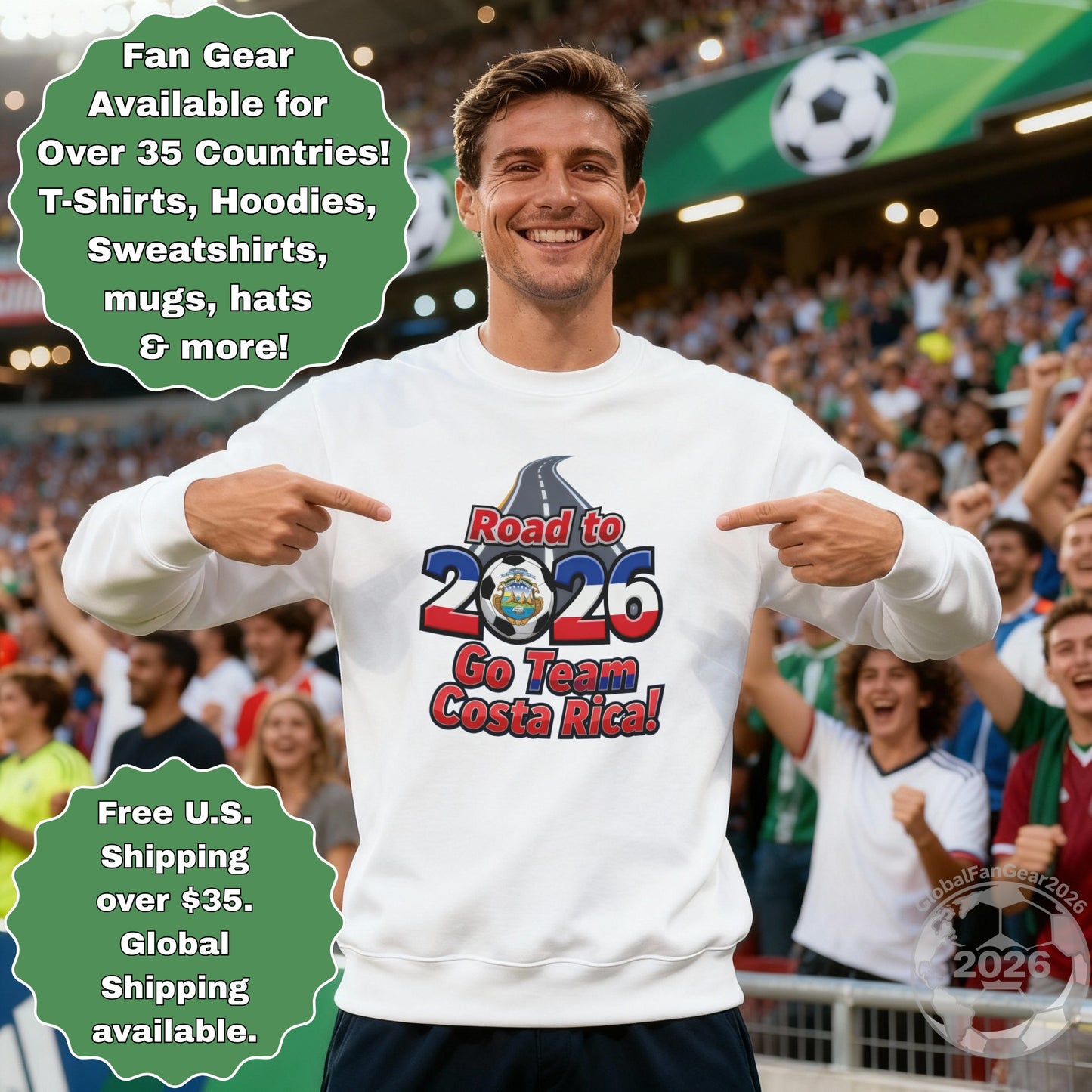Road to 2026 Go Team Costa Rica Fan Gear Product