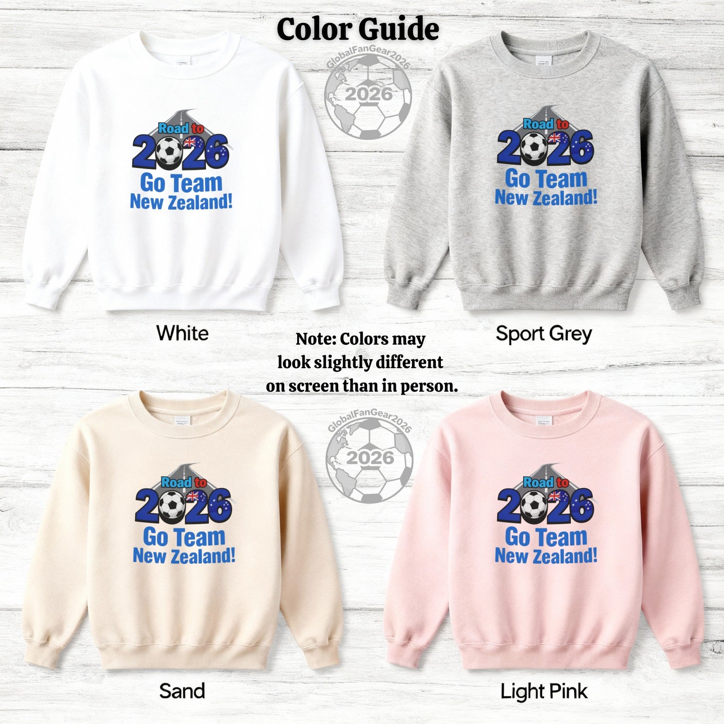 Road to 2026 Go Team New Zealand sweatshirt