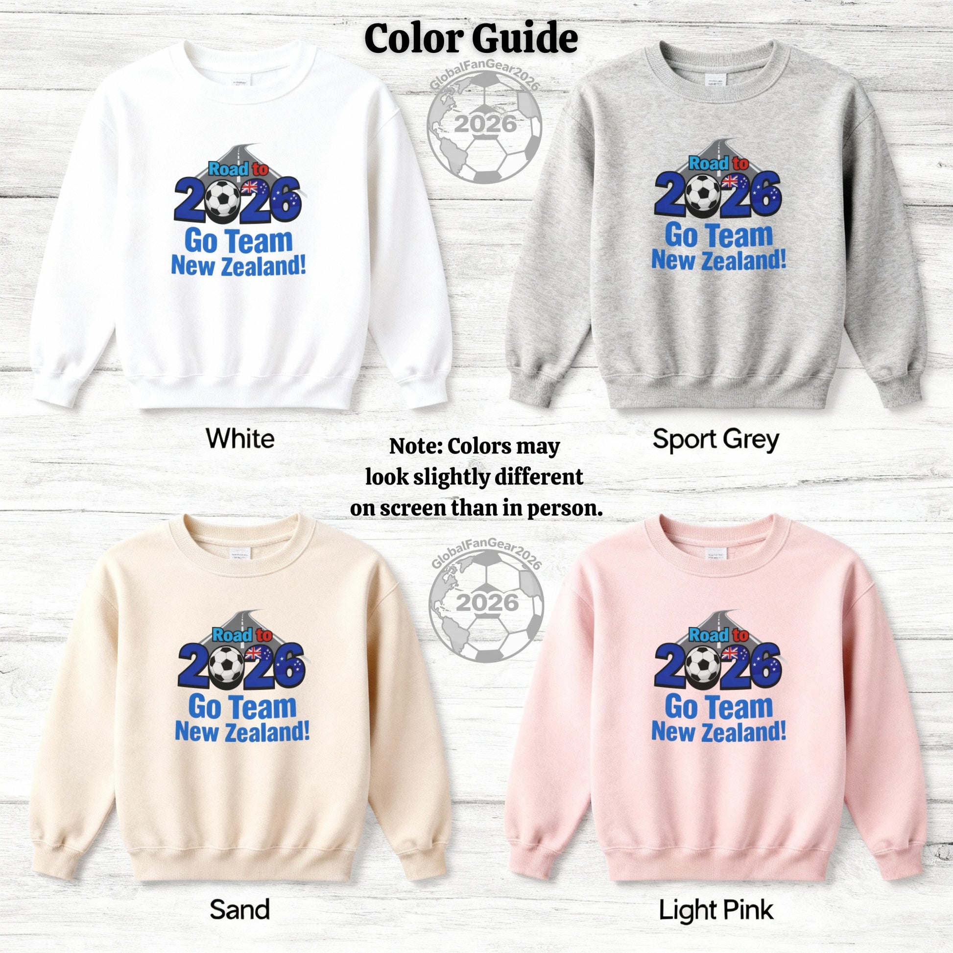 Road to 2026 Go Team New Zealand sweatshirt