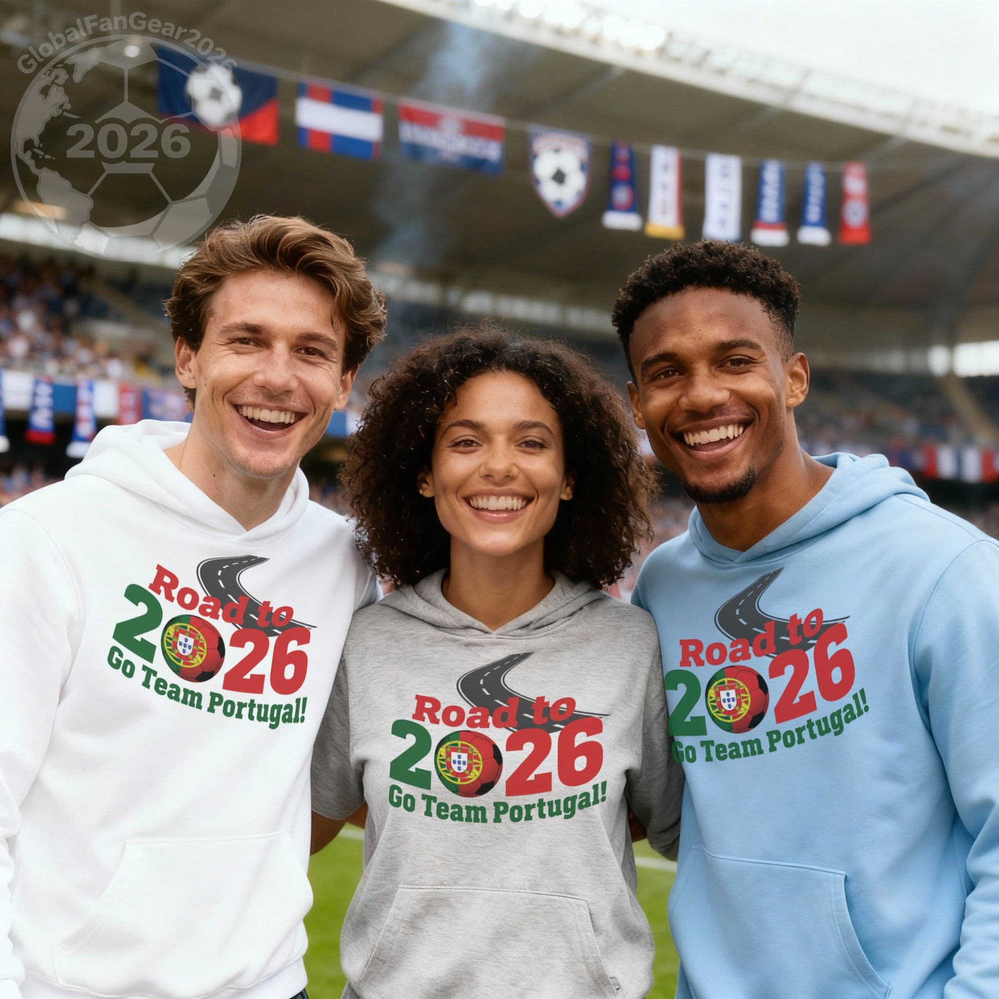 Support Portugal's Journey to 2026 with Custom Hoodie