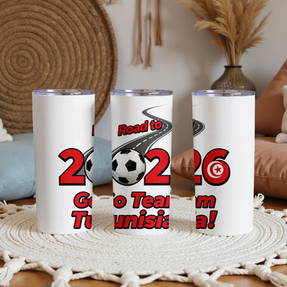 Road to 2026 Goal Team Tunisia Travel Tumblers