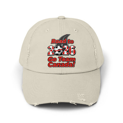 Road to 2026 Go Team Canada Distressed Hat