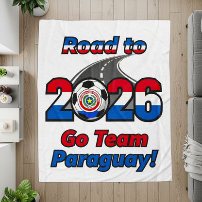 Road to 2026 Go Team Paraguay throw blanket