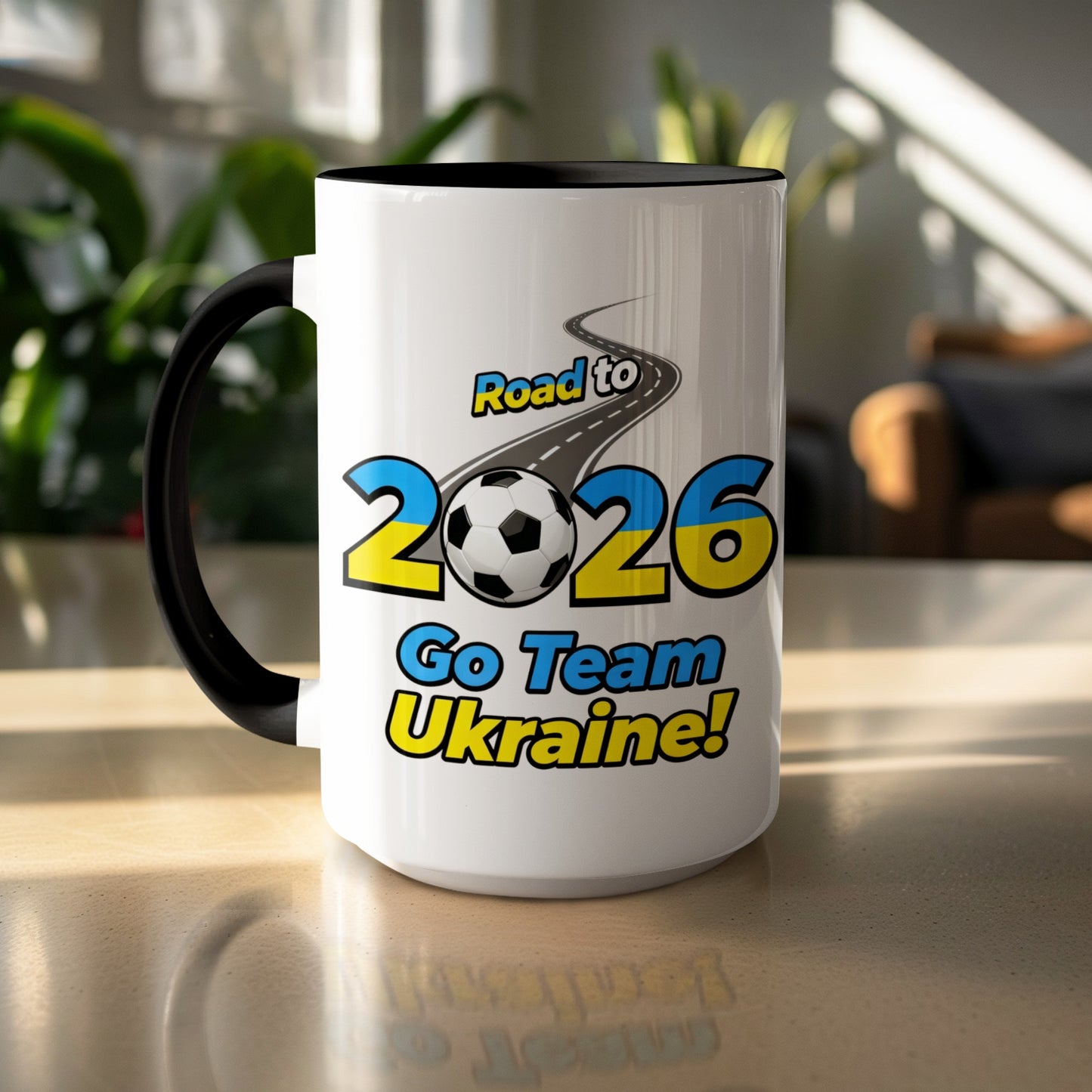 Road to 2026 Go Team Ukraine Soccer Mug