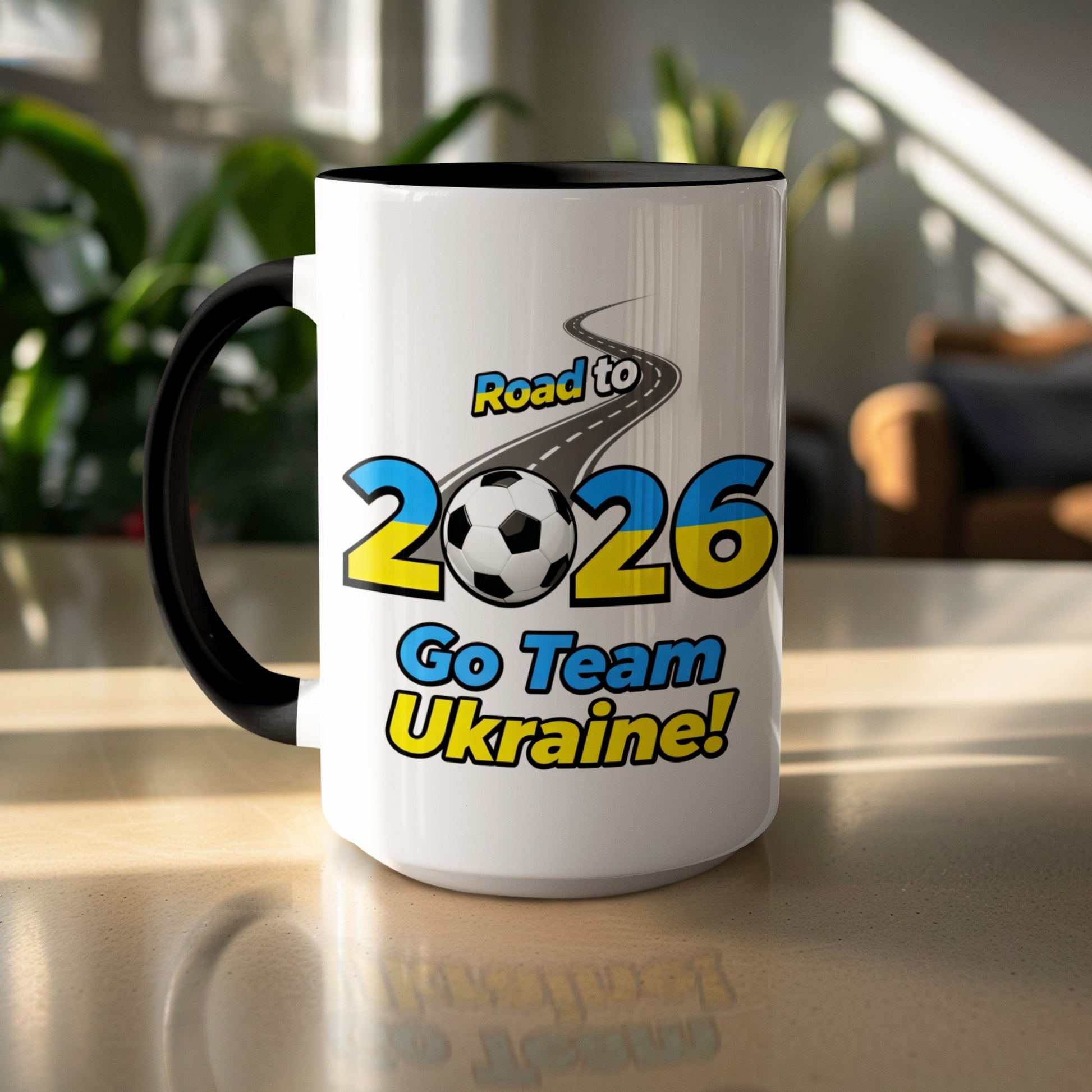 Road to 2026 Go Team Ukraine Soccer Mug