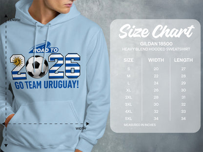 Road to 2026 Go Team Uruguay Hooded Sweatshirt
