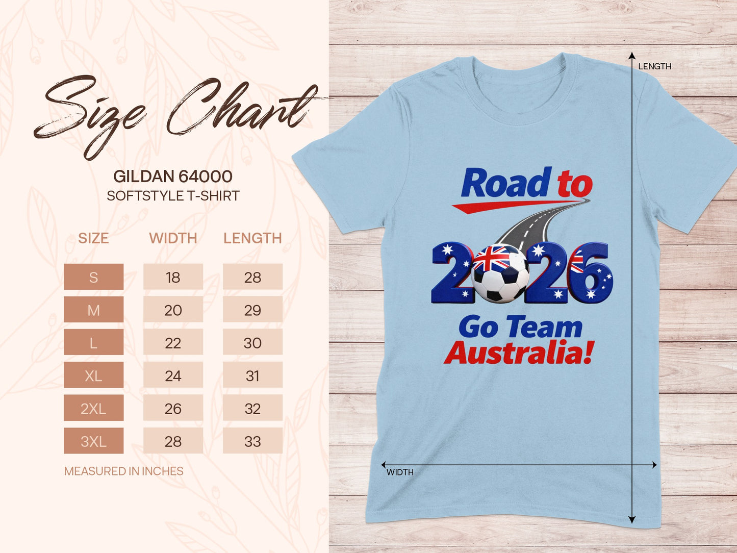 Road to 2026 Go Team Australia T-shirt