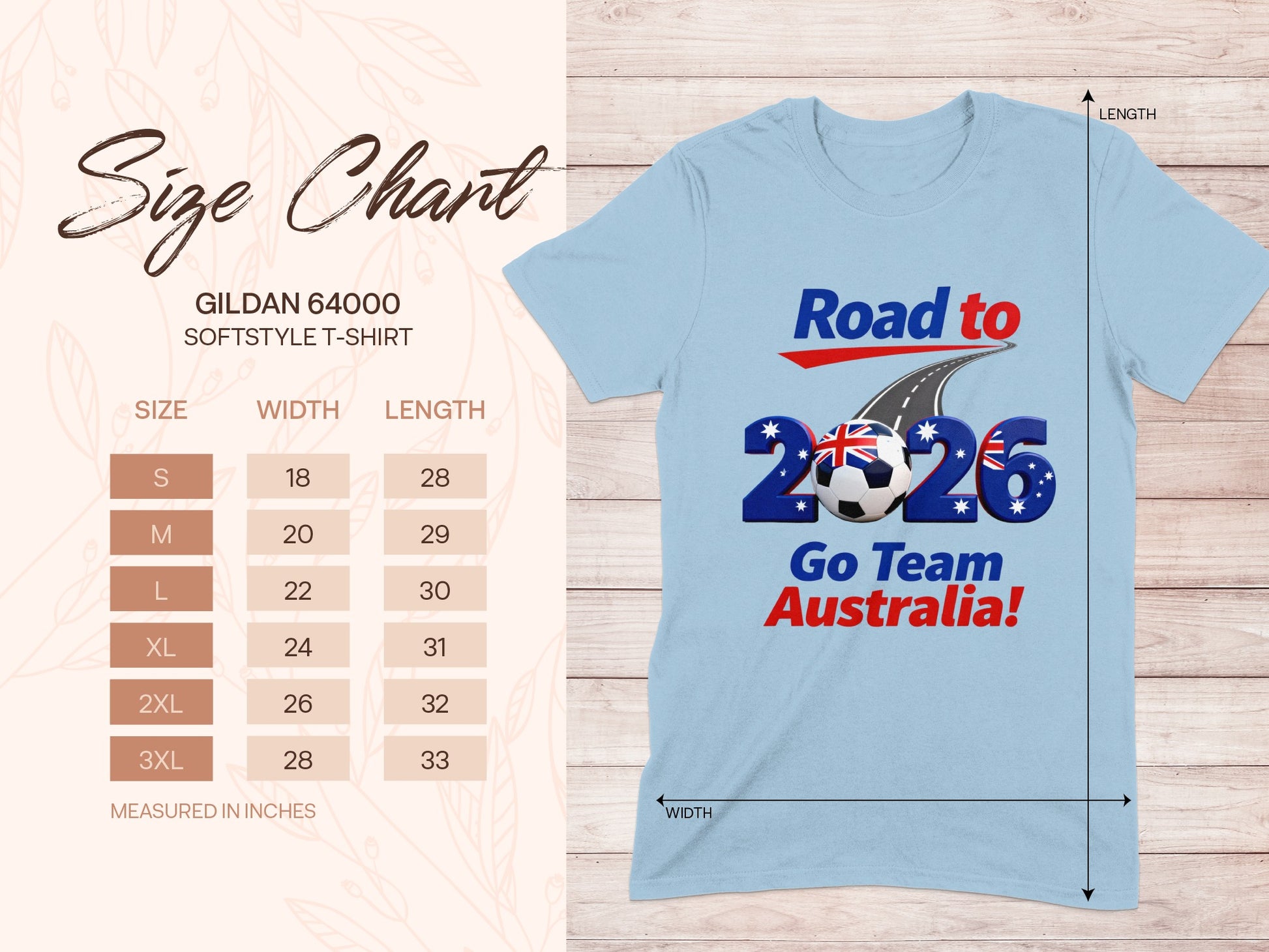 Road to 2026 Go Team Australia T-shirt
