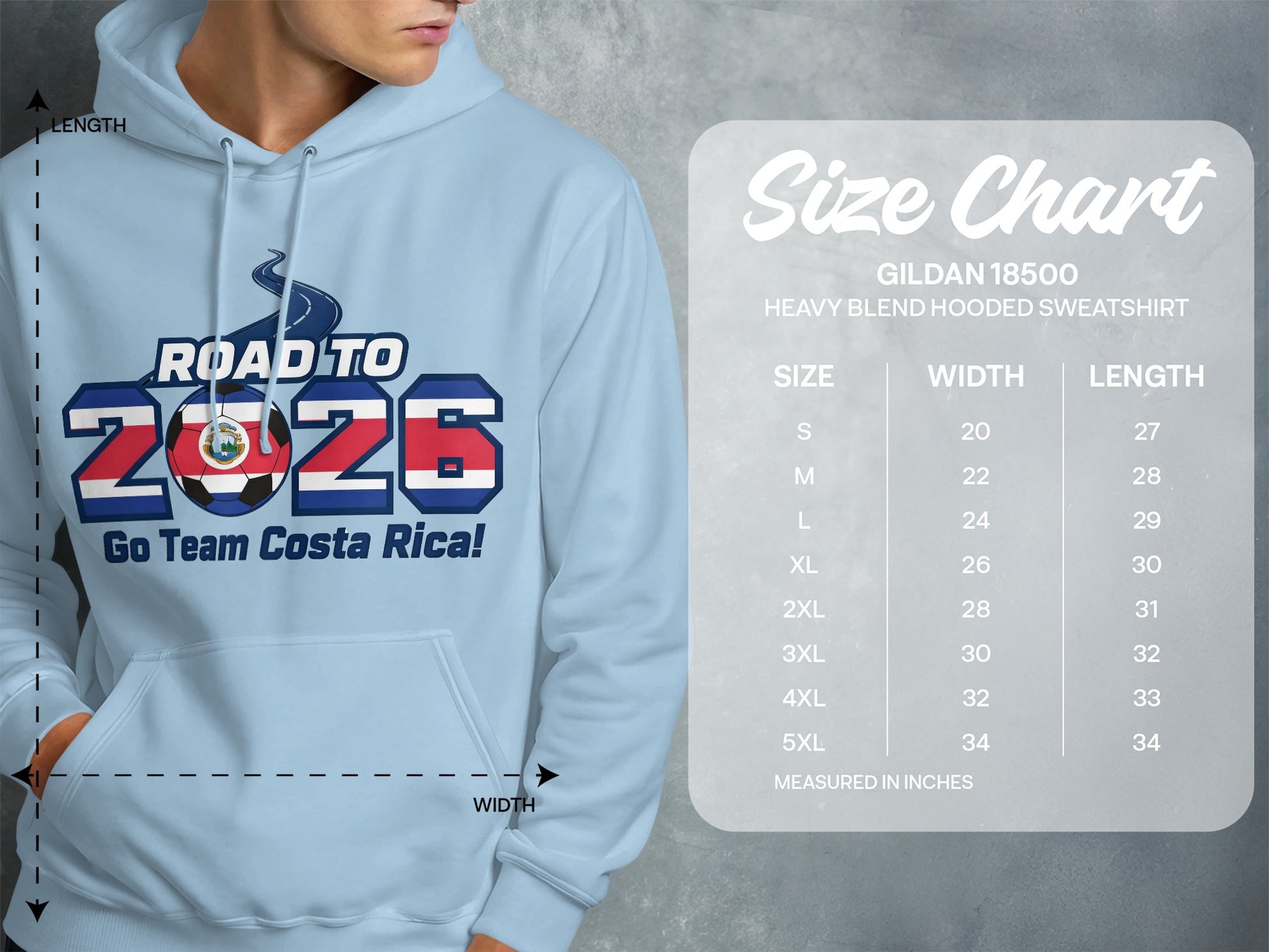 Road to 2026 Go Team Costa Rica Hooded Sweatshirt