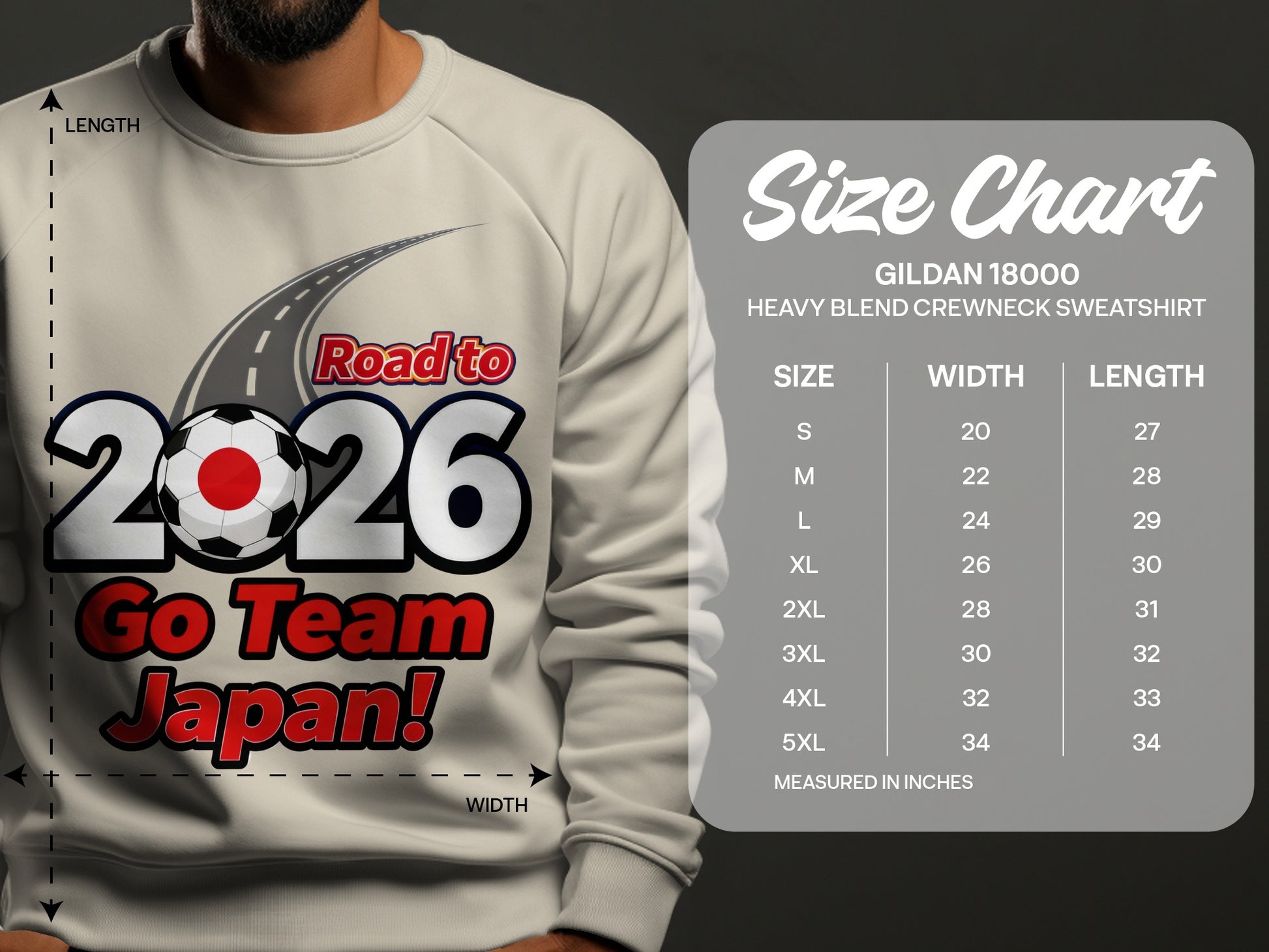 Road to 2026 Go Team Japan Graphic Sweatshirt