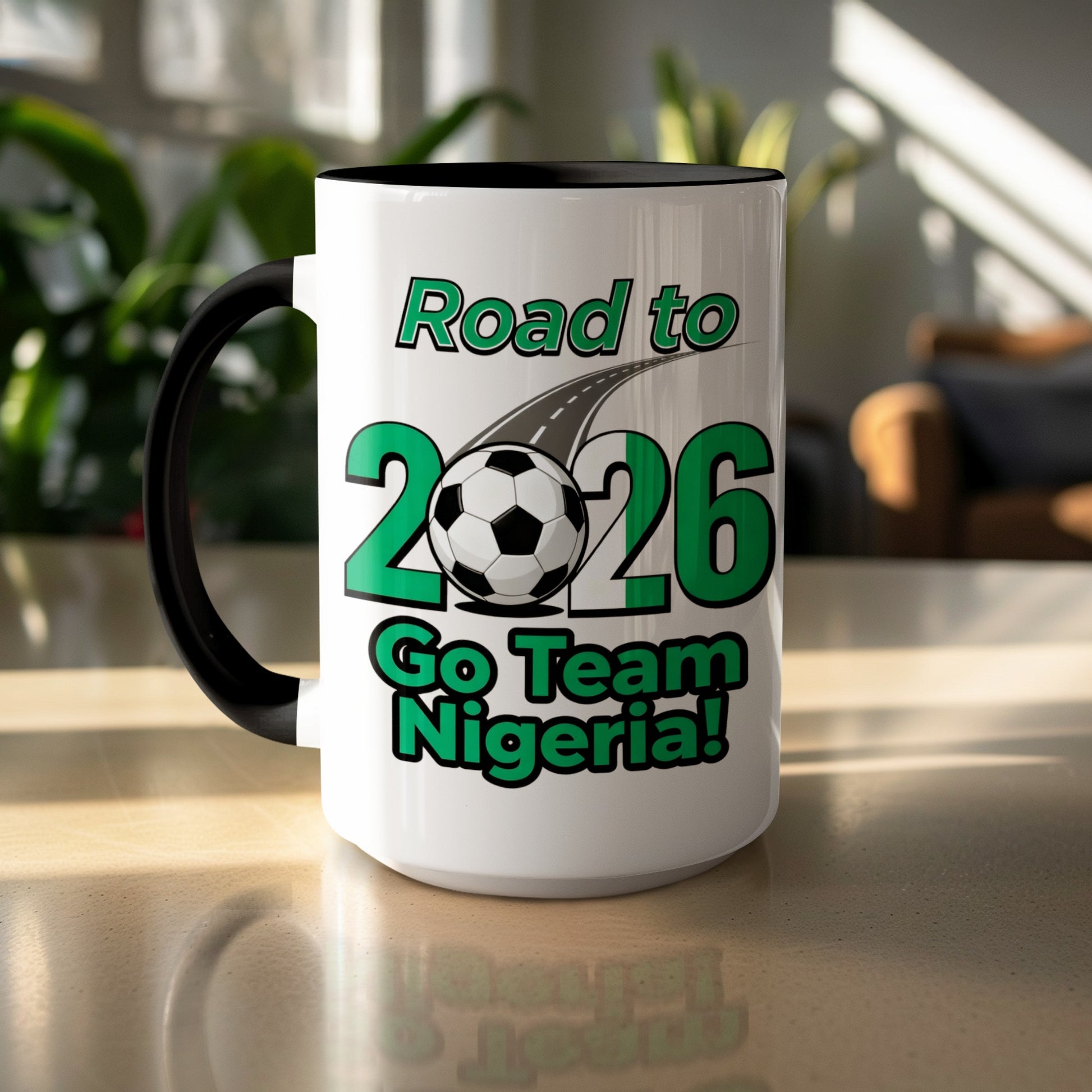 Road to 2026 Go Team Nigeria Soccer Mug