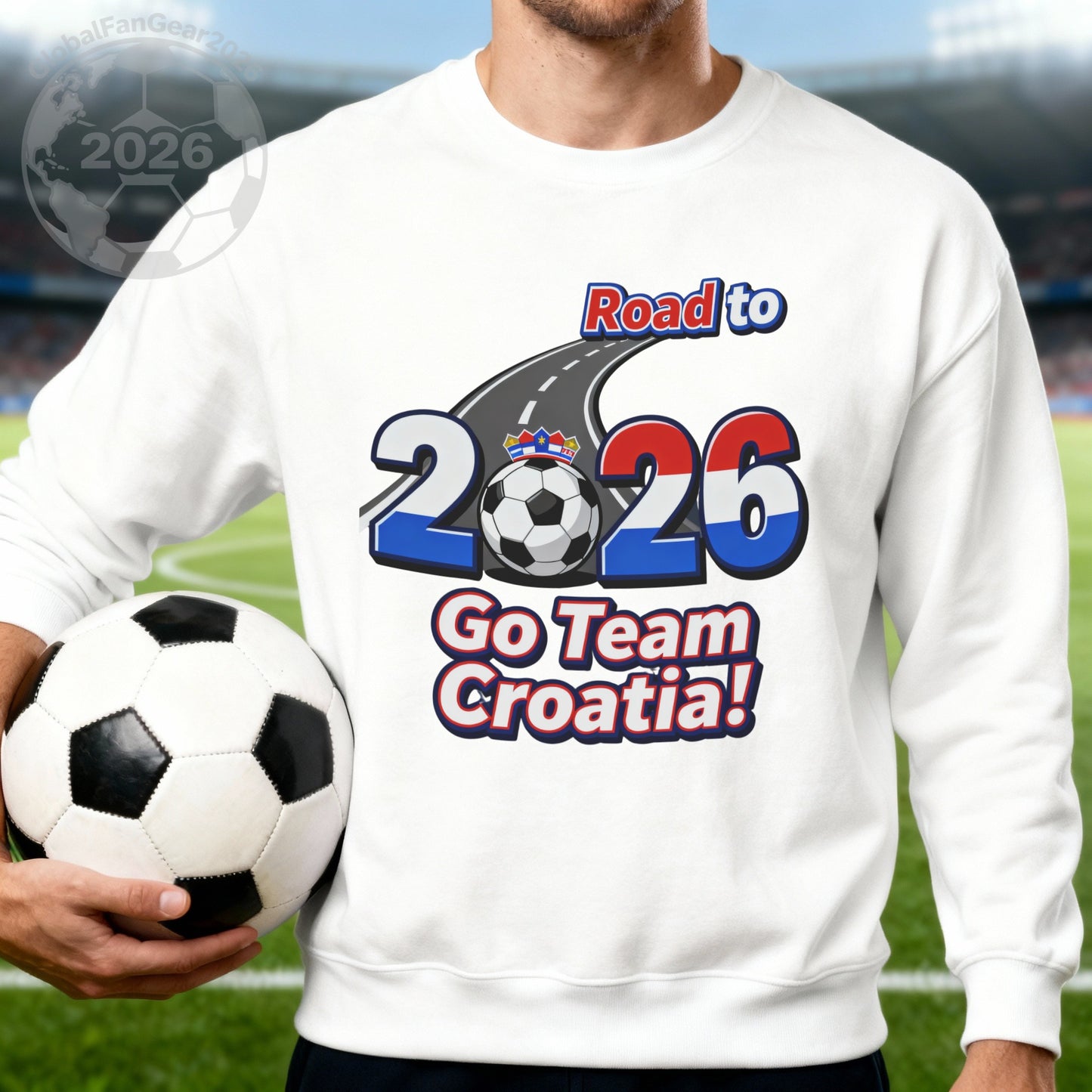 Road to 2026 Go Team Croatia! sweatshirt