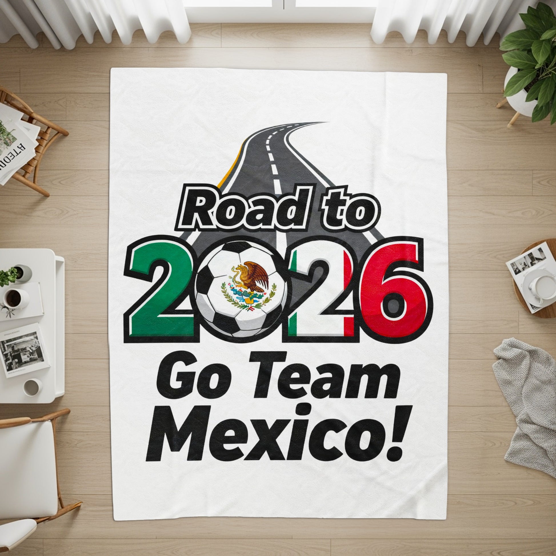 Road to 2026 Go Team Mexico blanket