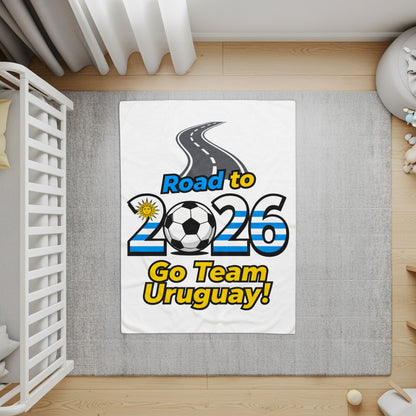 Road to 2026 Go Team Uruguay baby blanket