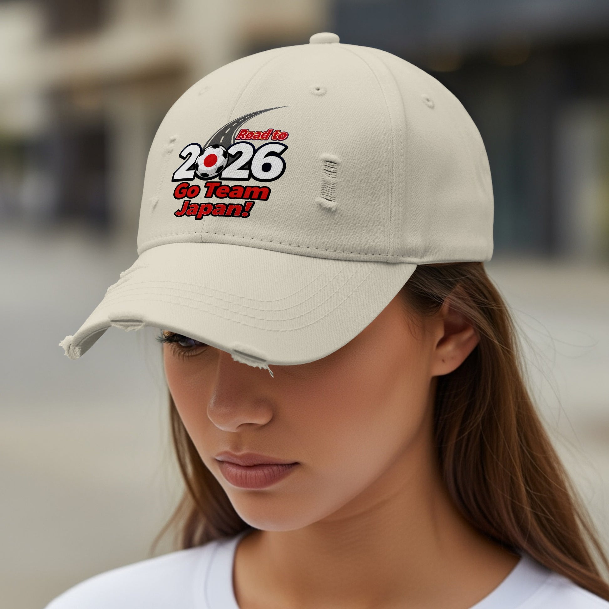 Road to 2026 Go Team Japan Distressed Cap