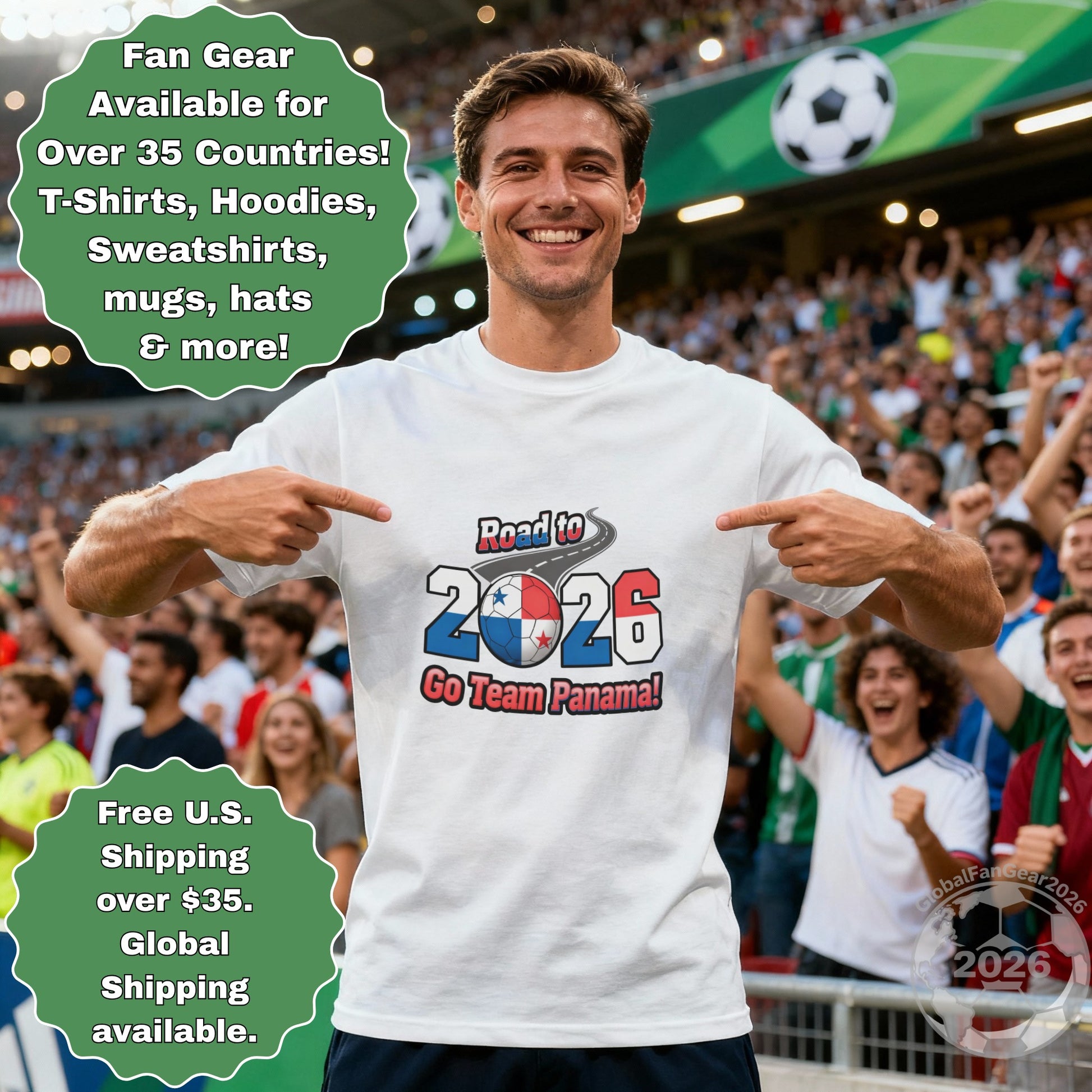 Road to 2026 Go Team Panama Fan Gear Shirt
