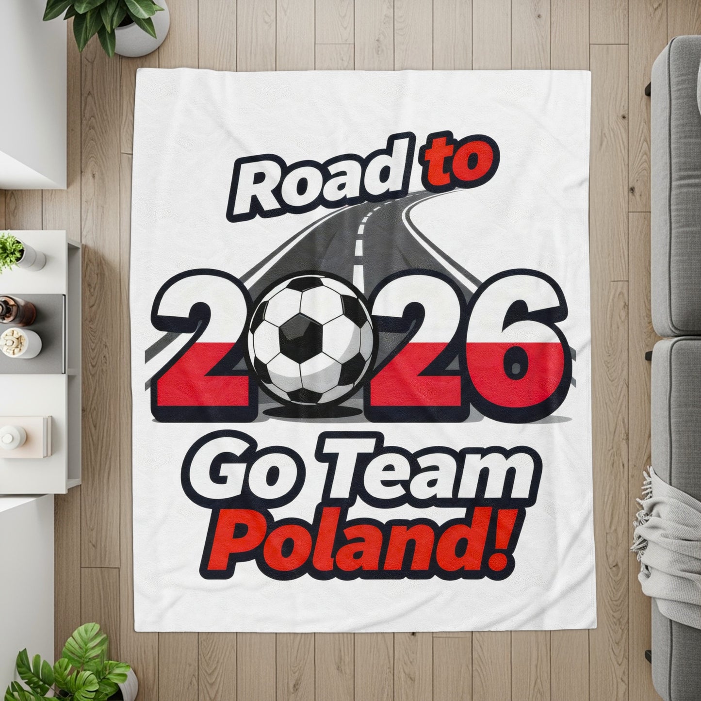 Road to 2026 Go Team Poland Throw Blanket