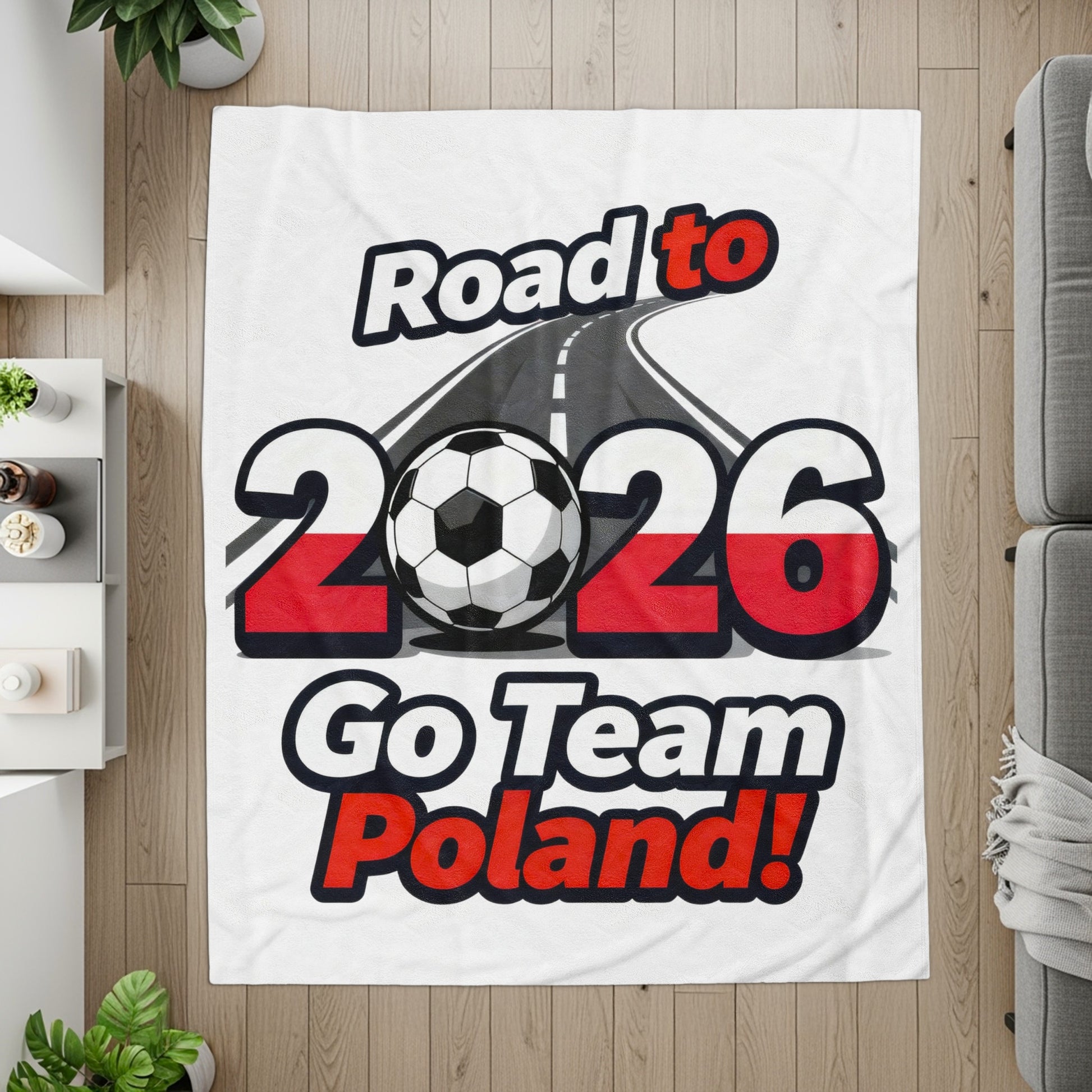 Road to 2026 Go Team Poland Throw Blanket