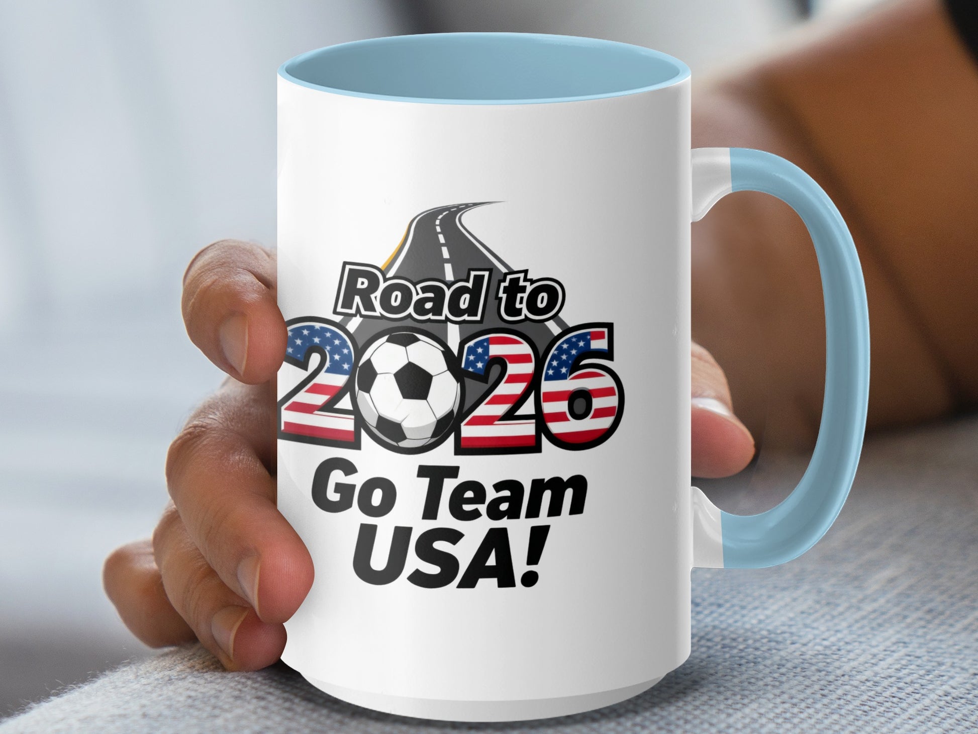 Road to 2026 Go Team USA soccer mug