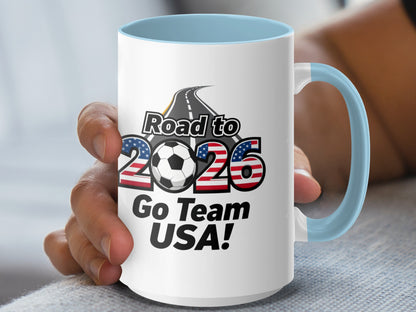 Road to 2026 Go Team USA soccer mug