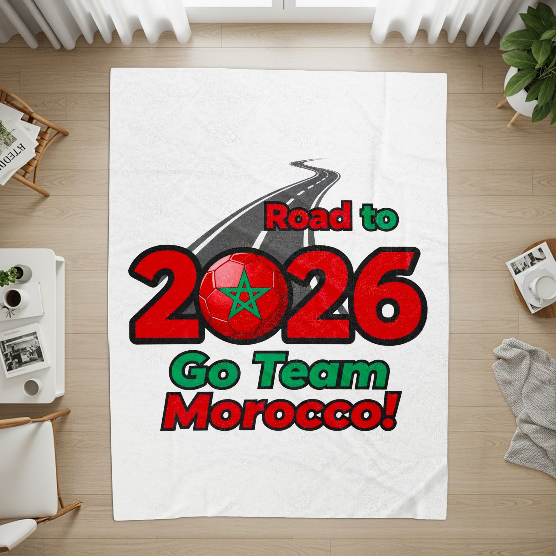 Road to 2026 Go Team Morocco blanket
