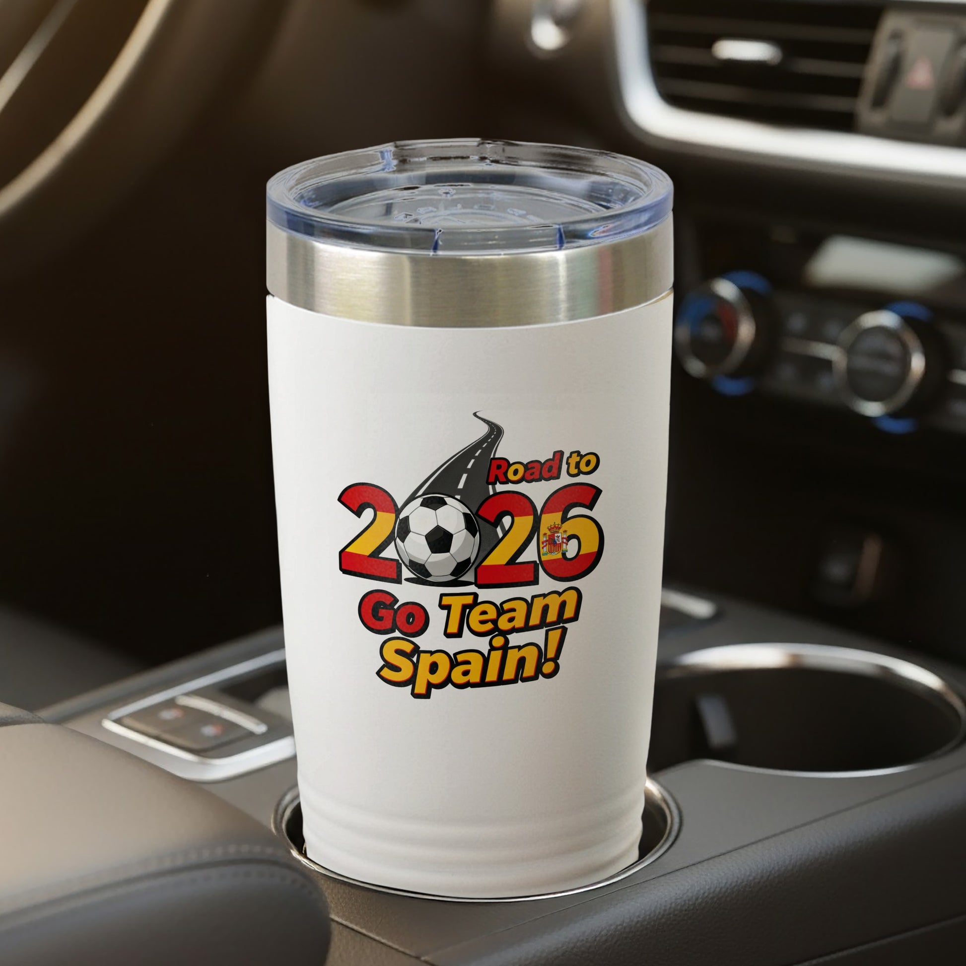 Road to 2026 Go Team Spain travel tumbler