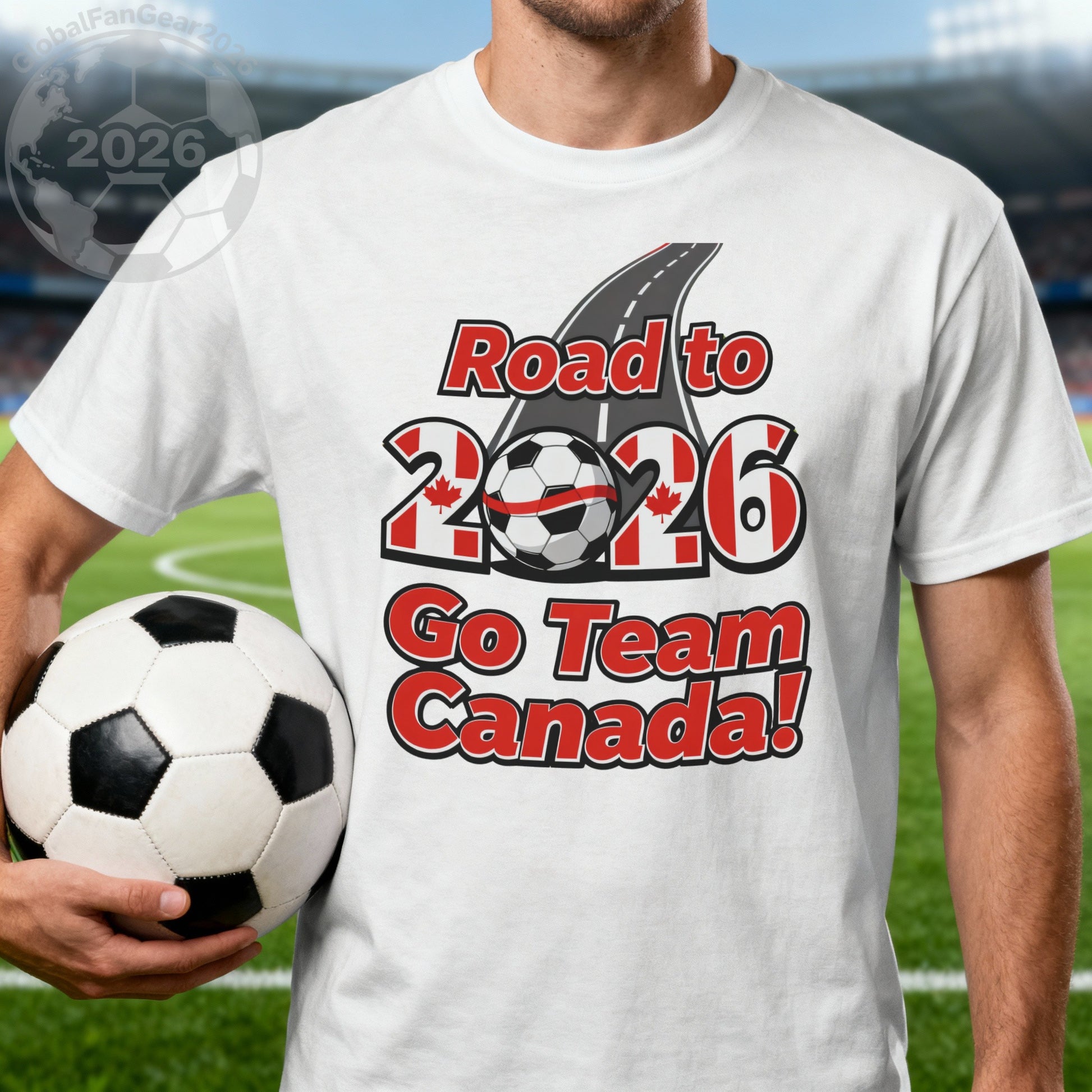 Road to 2026 Go Team Canada soccer shirt