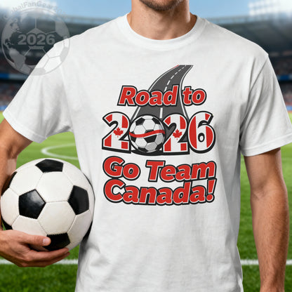 Road to 2026 Go Team Canada soccer shirt