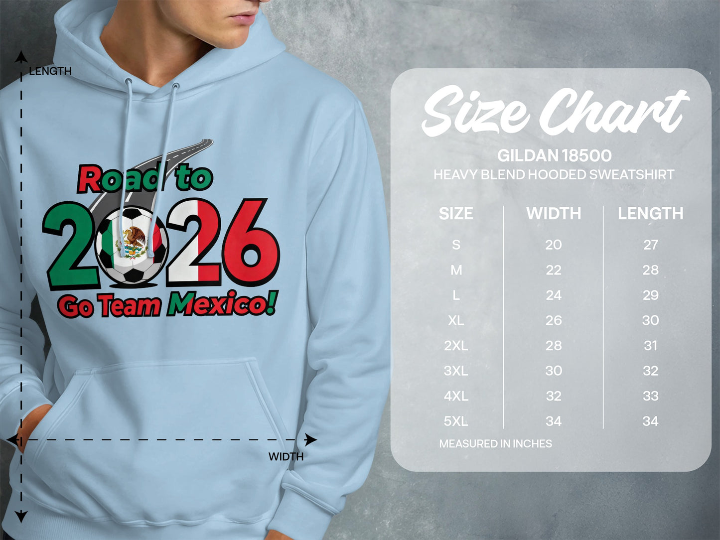 Road to 2026 Go Team Mexico Hooded Sweatshirt
