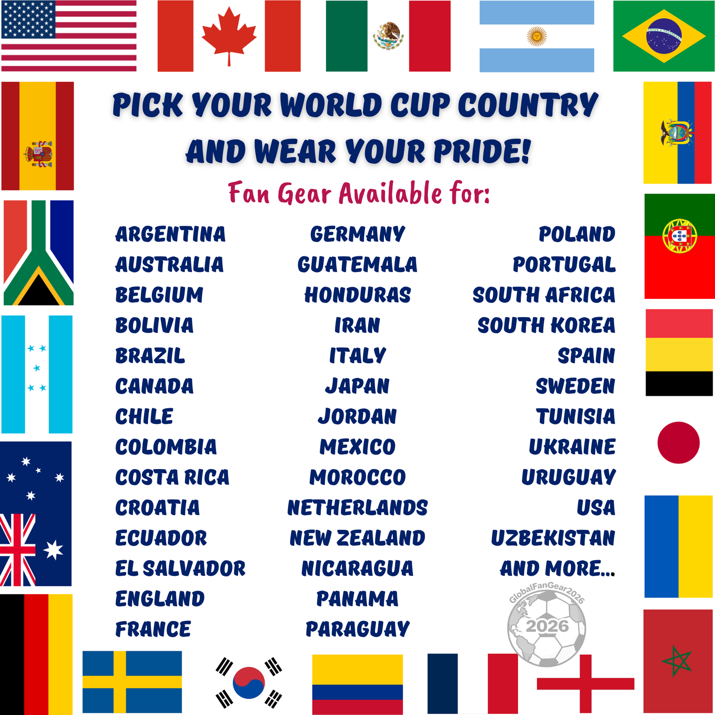 Show Your Support with Our World Cup Fan Gear Collection