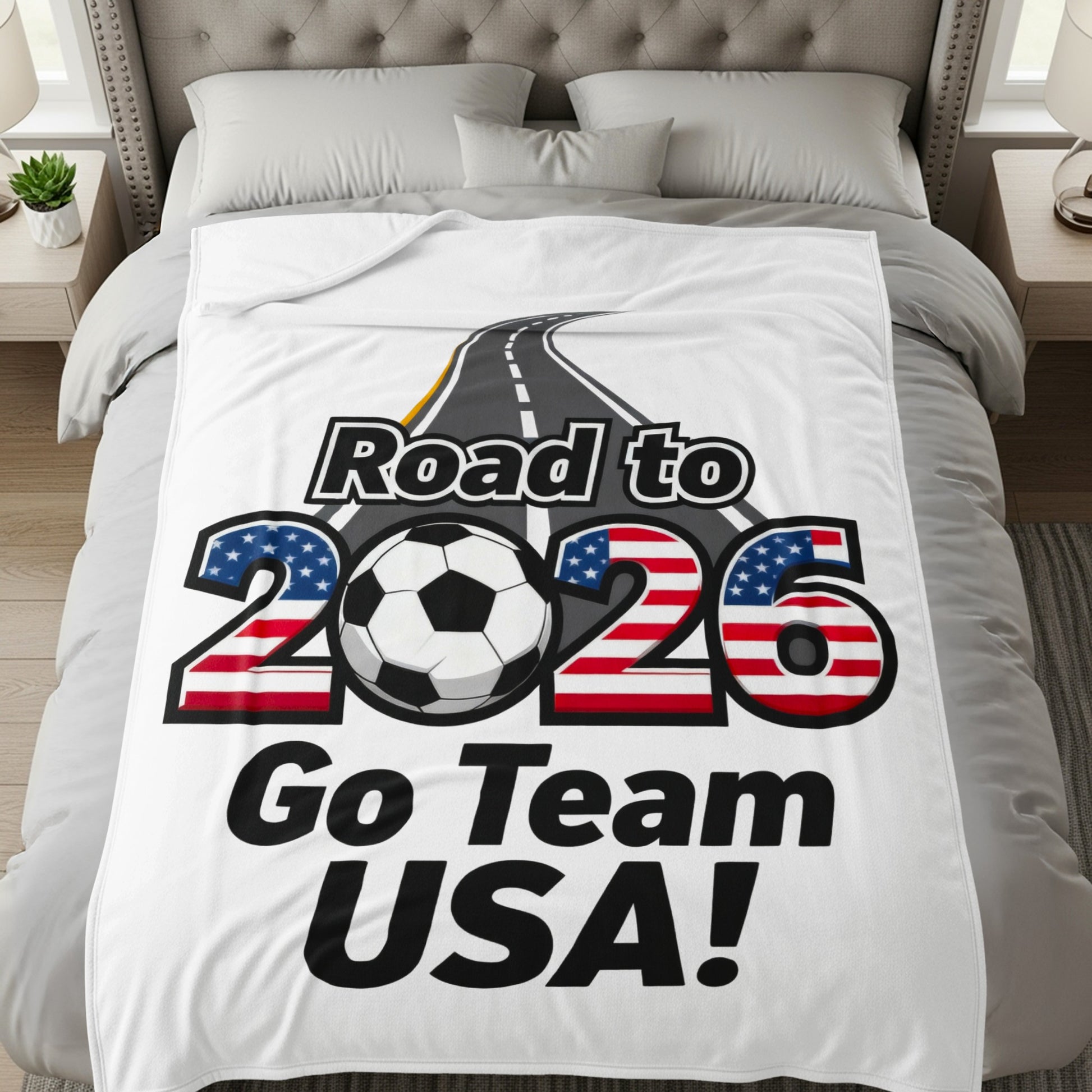 Road to 2026 Go Team USA Soccer Fan Blanket