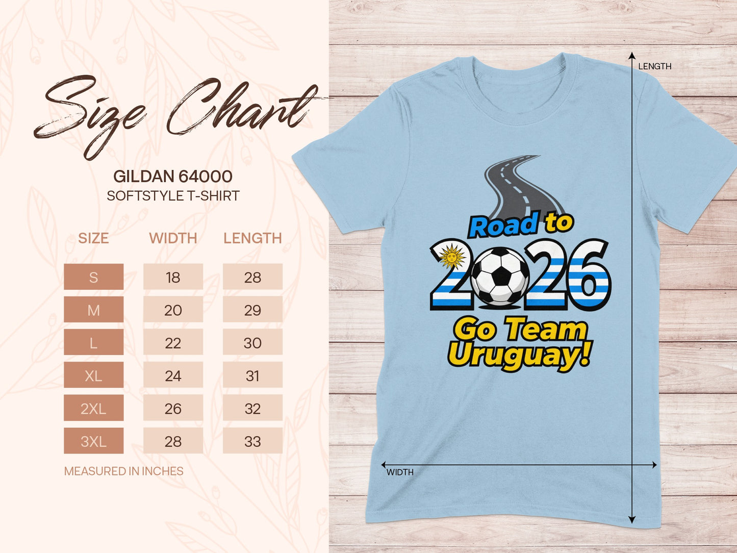 Road to 2026 Go Team Uruguay T-shirt product